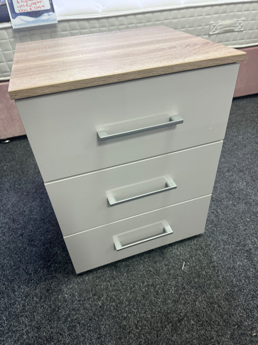 Silk Grey and Sonoma Oak Bedside