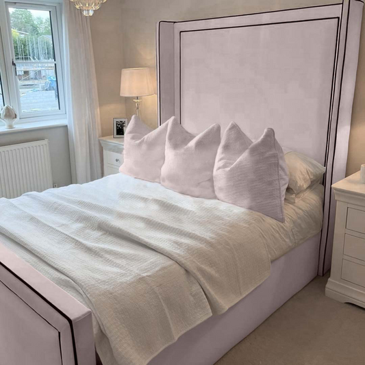 Elizabeth Winged Fabric Bedframe