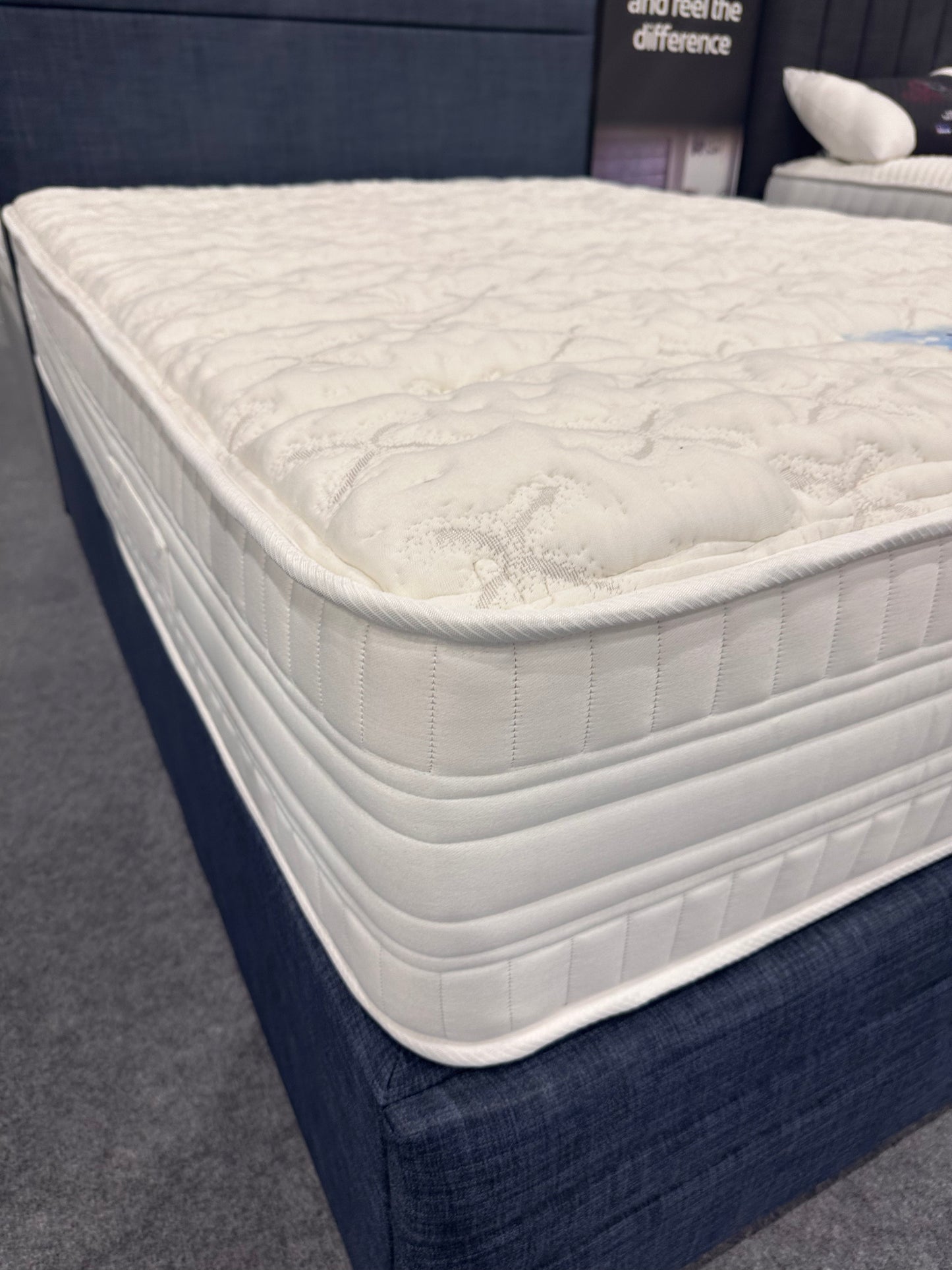 Double Sensacool Divan set with Floorstanding headboard